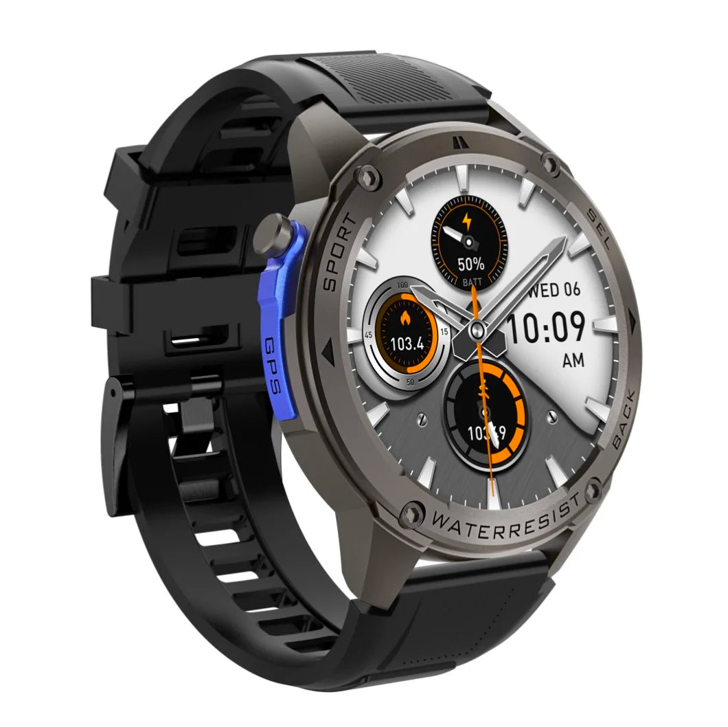 Latest GPS Smart Watch AMOLED Full Touch IP69K Waterproof Smartwatch for Men Gold Watch 5.3BLE BT Calling Smartwatch Android IOS