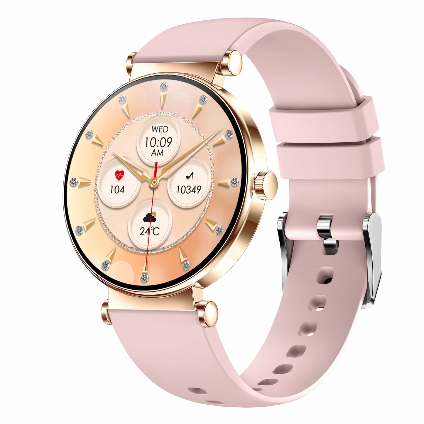 LC26 Smartwatch Lady Health Monitoring 1.32inch Amoled Screen BT Calling 6.8mm Ultra-thin Heart Rate 2025 Smart Watch Woman