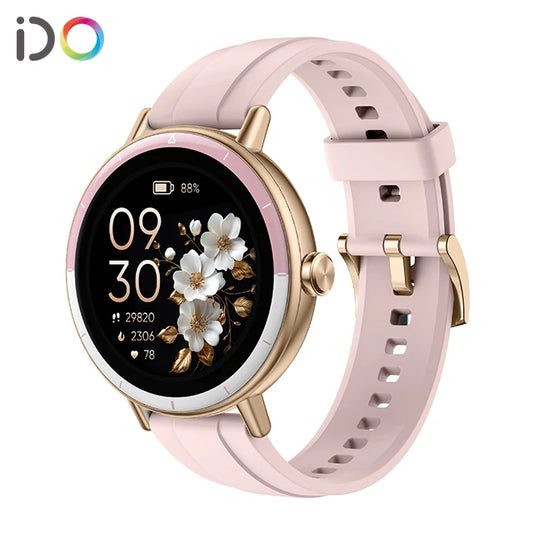 AI Voice Touch Screen Smartwatch 290mAh Battery IP68 Waterproof BT Call Answering Menstrual Reminder Fashionable Silicone