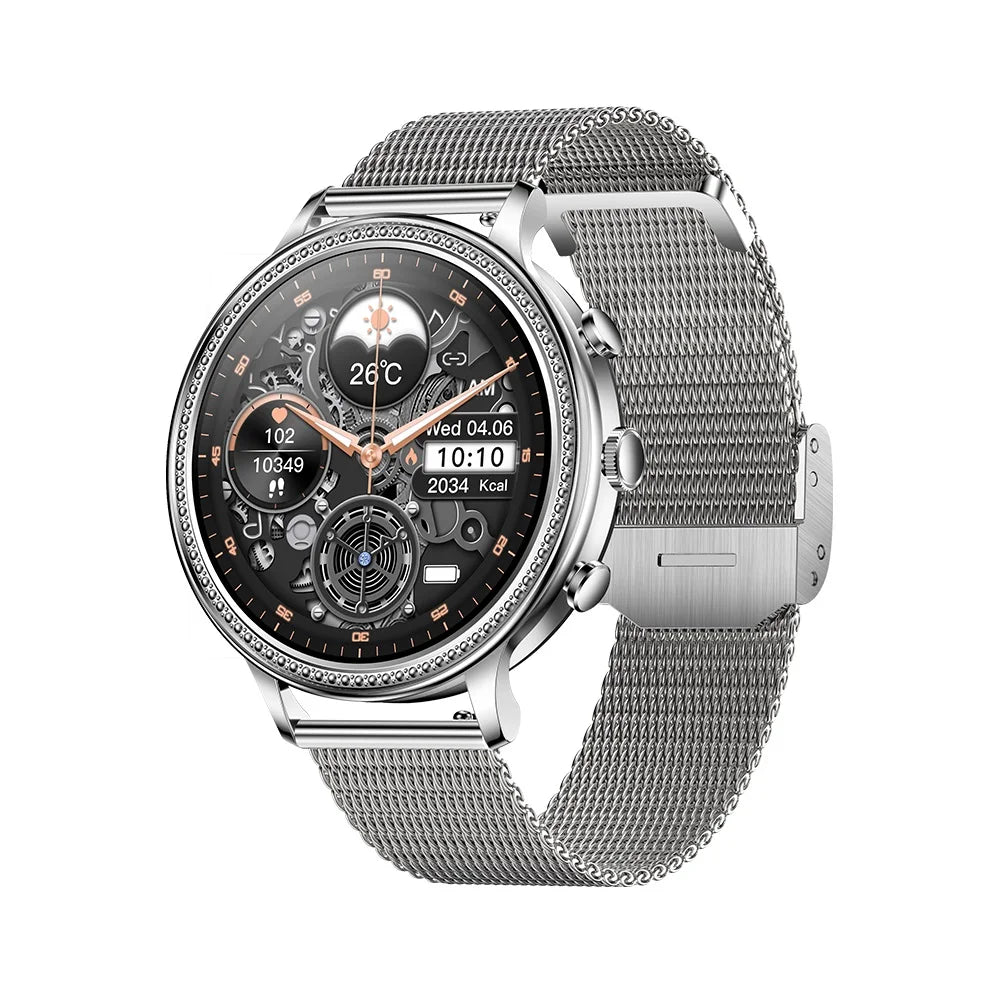 Woman Smartwatch V60 Heart Rate Monitor Bt Call Music Player Sleep Monitor Smartwatches Woman