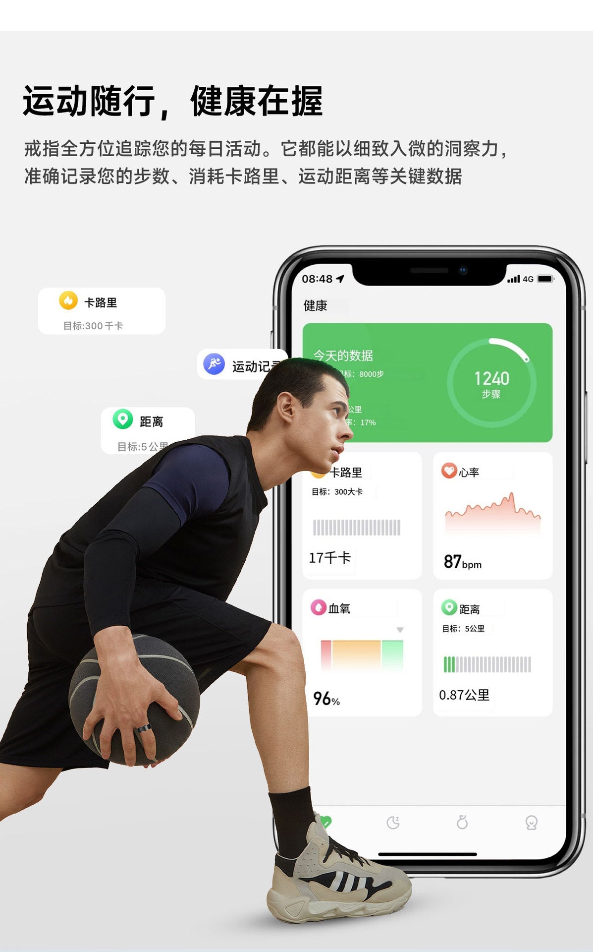 Smart Ring S1 Accurately Monitors Sleep, Heart Rate and Blood Oxygen, Outdoor Sports 5Atm Waterproof Health New Product