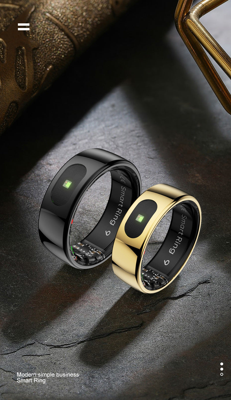 R08(JRING) Waterproof Touch Body Temperature Sleep Blood Oxygen Heart Rate Movement Photo Music Control Smart Ring