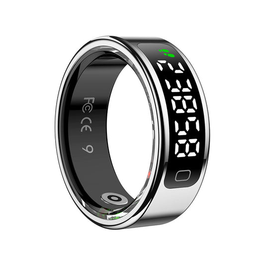 R11C (Qring) Heart Rate Blood Oxygen Sleep Pedometer Sports Remote Control Photo Display Screen Touch Screen Smart Ring