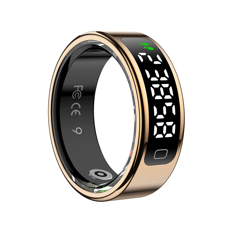 R11C (Qring) Heart Rate Blood Oxygen Sleep Pedometer Sports Remote Control Photo Display Screen Touch Screen Smart Ring