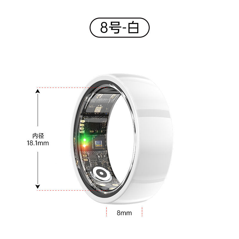 Cross-border new ceramic steel R1000 smart ring health monitoring sleep heart rate blood oxygen exercise remote care