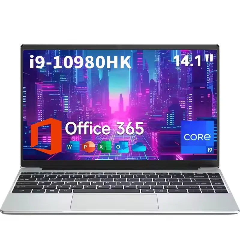 NEW Intel Core i9-10980HK laptop 16GB RAM 1/2TB SSD Portable laptops 14.1-inch Windows 11 Por Notebook computer Office Gaming