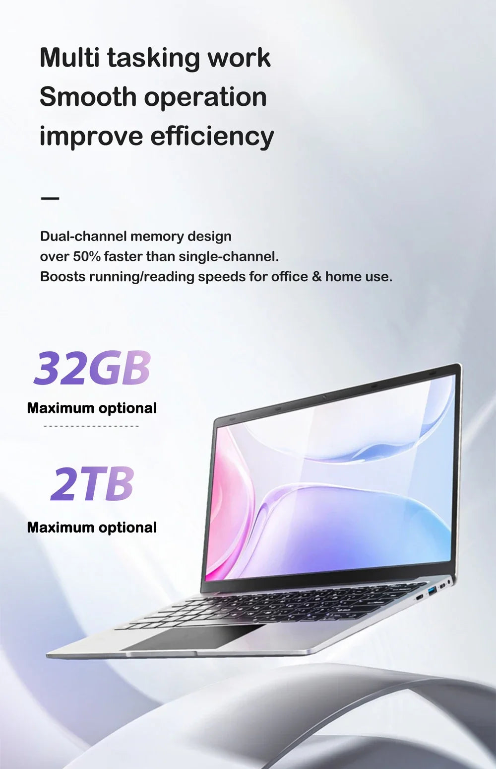 Powerful 14.1" Laptop Intel Core I9-9900 32GB 2TB Gaming PC Super Thin Office Study Computer PC Windows 11 Pro 1920*1080 HD