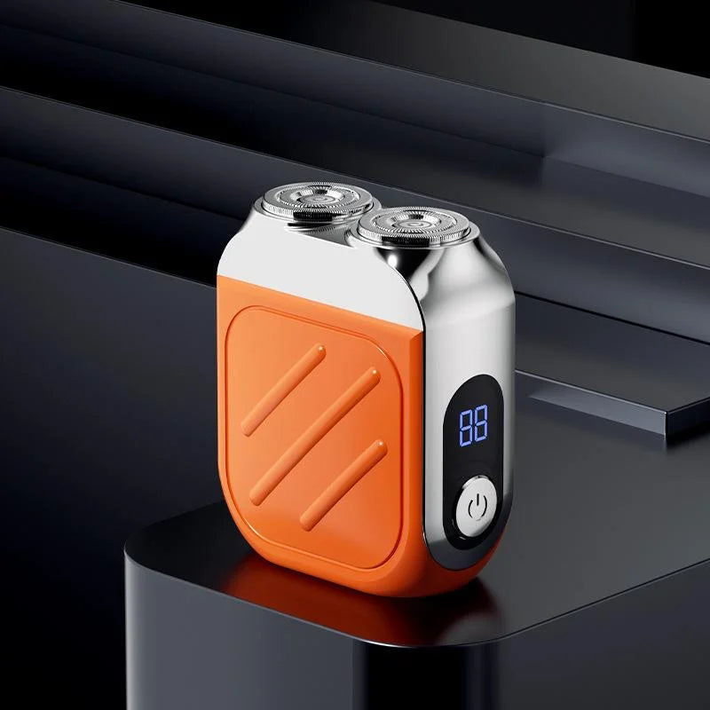 Electric Razor IPX7 Waterproof Mini Dual-head Magnetic Ultra-clean Shaving Portable Digital Display Electric Beard Shaver