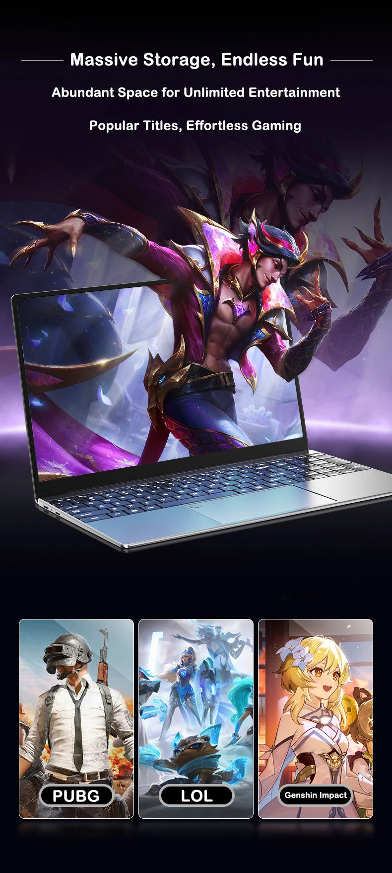 2026LENO 15.6 Inch Laptop Intel i9-9880H 32GB RAM 2TB SSD 1920*1080 FHD Display Windows 11 Gaming Office Study Portable Notebook