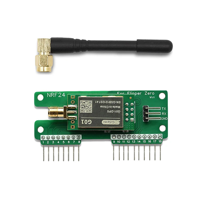 Flipper Zero Wireless Sniffer and Mouse Jacker with NRF24L01 GPIO, Flipper Zero Accessories,  dev Board Flipper Zero Multi-tool