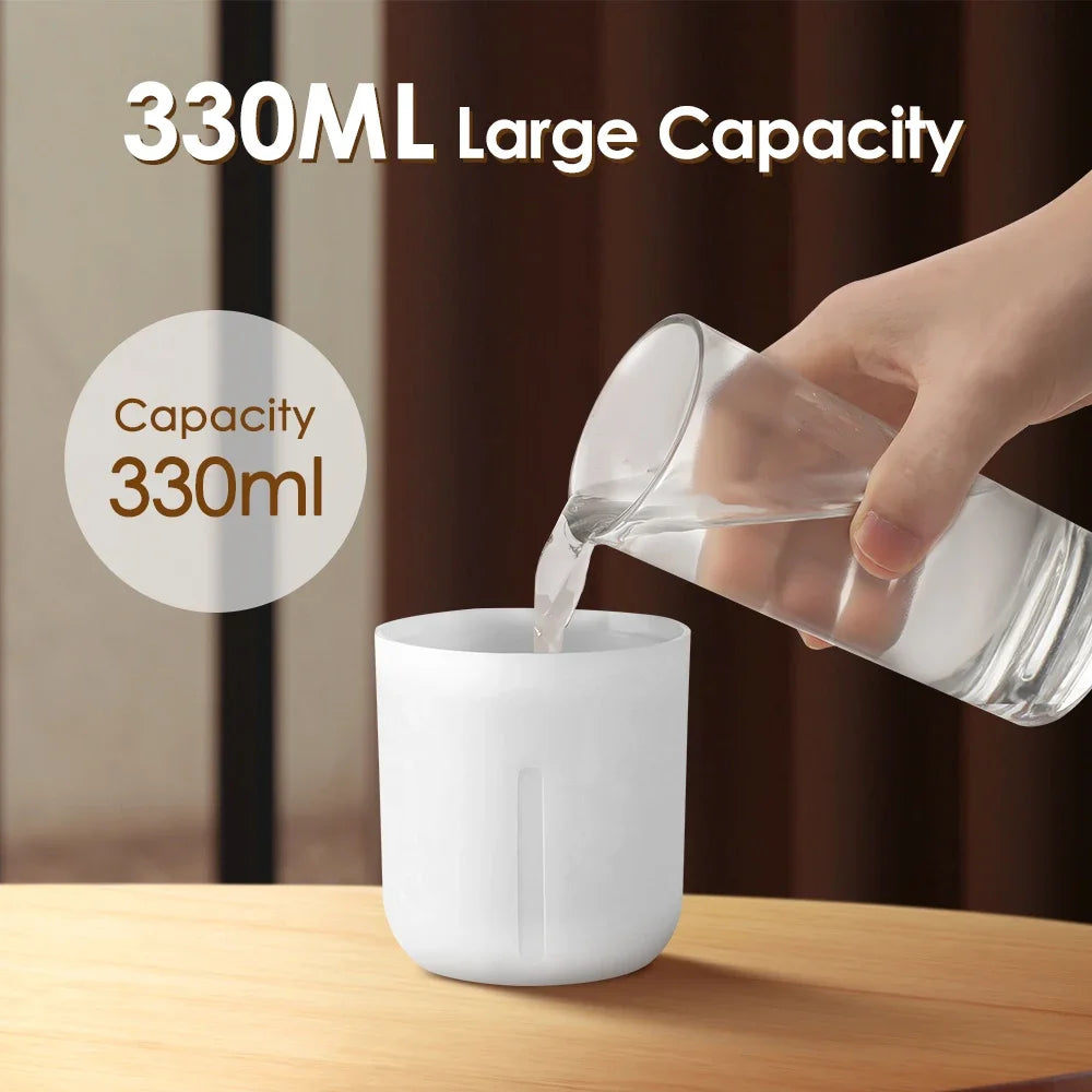 330/600ml Air Humidifier Double Spray Port Essential Oil Aromatherapy Diffuser Mute Atomizer Colorful Lights For Home Office Car