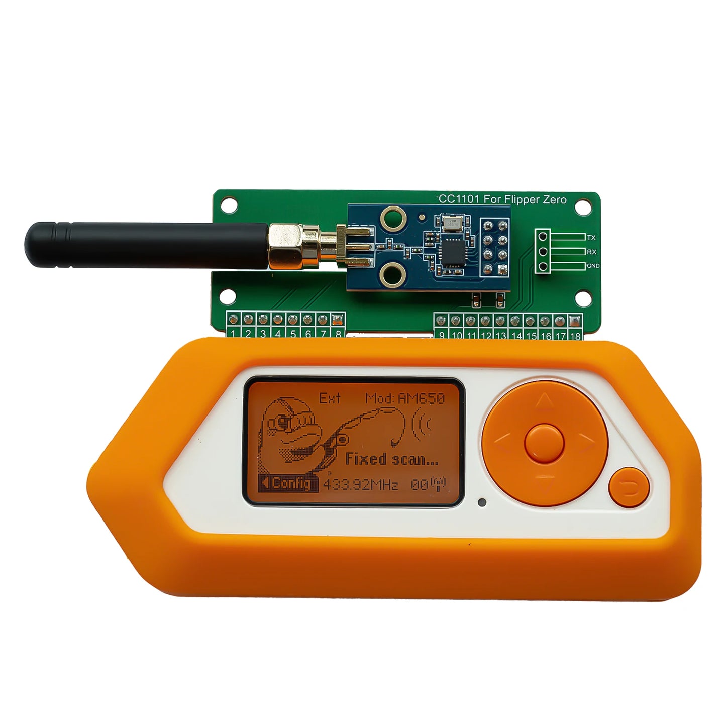For Flipper Zero WiFi CC1101 SubGhz 433Mhz Development Board GPIO CC1101 Mouse Module For Flipper Zero Modification