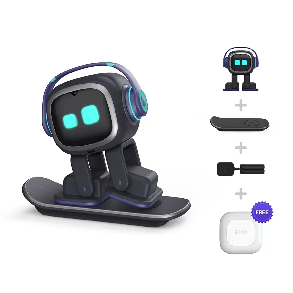 2026 Emo AI Desktop Robot Companion | Features voice interaction, facial recognition, music playback, and dancing capabilities