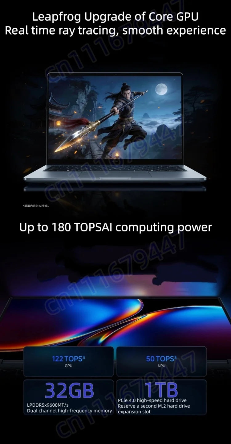 Xiaomi Laptop REDMI Book Pro 16 Ultra5-225H Ultra7-255H/32GB/1TB/3.1K/165Hz Grey