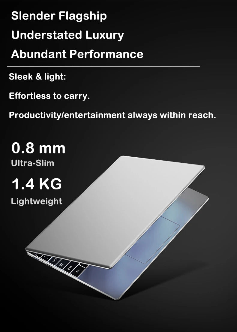 LENO New  Intel Core i9-9880H 15.6 " Laptop 32GB RAM 2TB SSD Ultra Slim Gaming Laptop 1920*1080 Windows 11 Office Study Home Use
