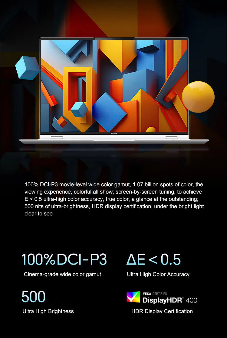 Honor Laptop MagicBook Pro 16 16-inch 2024 Intel Core Ultra5 16GB/24GB 1TB/2TB 165Hz 3K high-brush gaming screen laptop