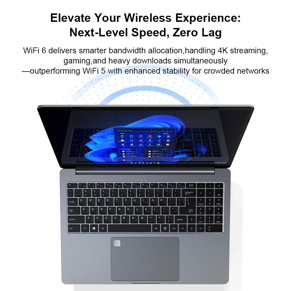 Ninkear A15 Pro Laptop AMD Ryzen 5 7430U 16 inch 120Hz 2560*1600 Display Screen 16GB 1TB Fingerprint Unlock Notebook Computer