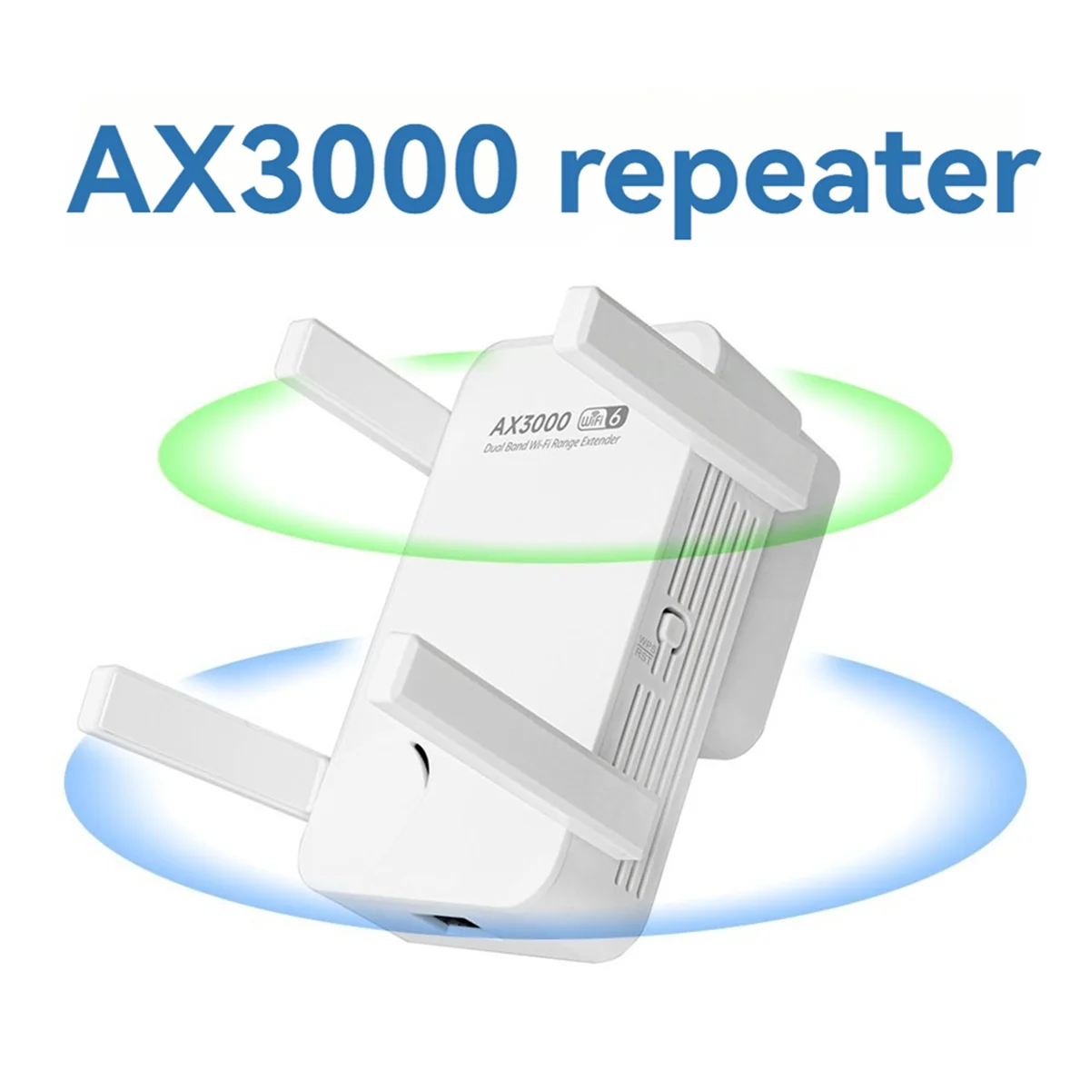 N18R AX3000 WiFi Repeater Dual Band 2.4Ghz/5GHz Wireless WiFi Extender Wi-Fi Signal Amplifier Wireless AP Transmit US Plug
