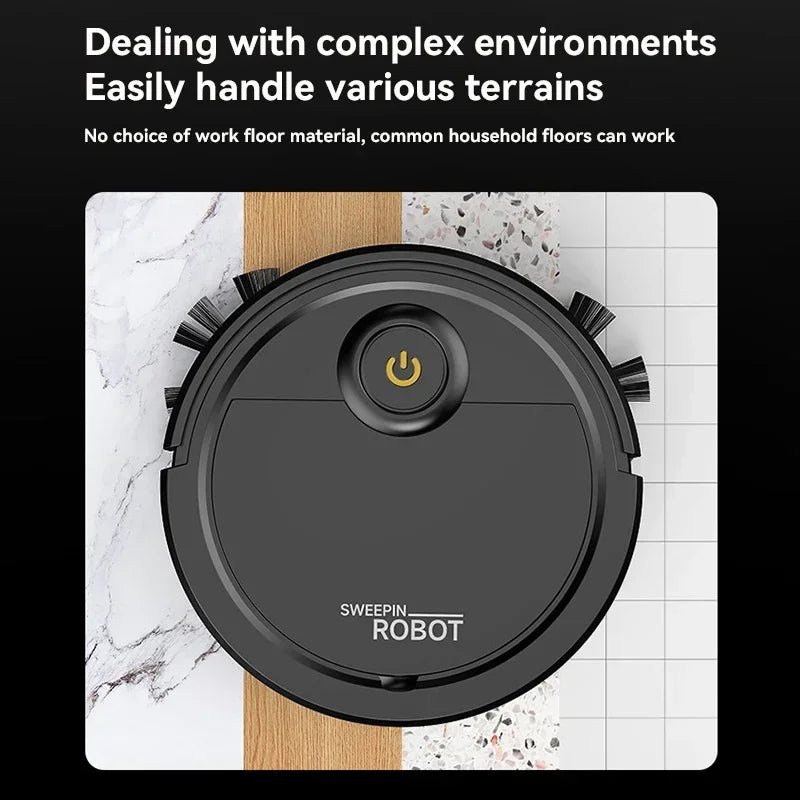 3-in-1 Fully Automatic Sweeper Suction Mopping Sweeping Machine Charge USB Intelligent Kitchen Home Cleaning Robots 2026 New