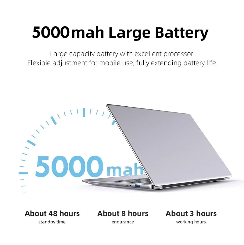 14.1" Laptop Computer intel Core i7-9850H 12GB RAM 512GB 1TB SSD HD Display Laptops Windows 11 Pro Portable Notebook PC for Student Business Work