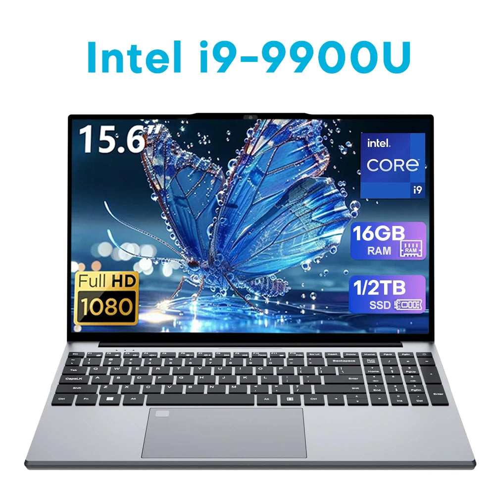 2026 New Gaming Laptop Computer intel Core i9 10980HK/9900U Notebook PC 16GB RAM 1TB SSD Windows 11 Portable i9 Laptop PC Gamer