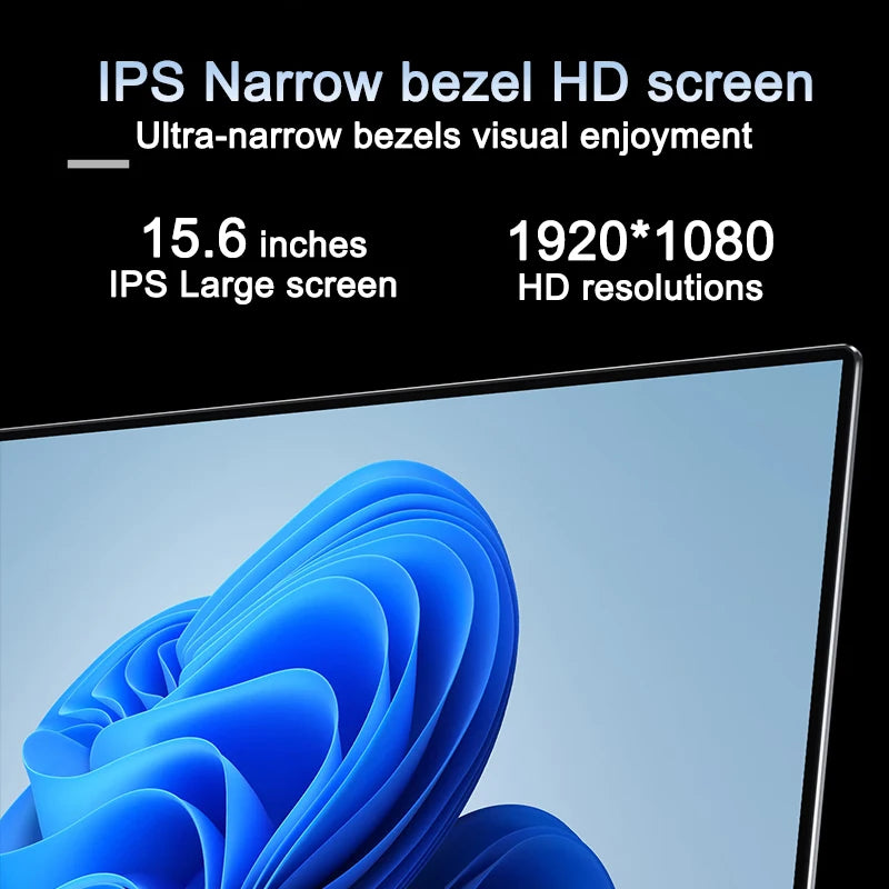 2026LENO 15.6 Inch Laptop Intel i9-9880H 32GB RAM 2TB SSD 1920*1080 FHD Display Windows 11 Gaming Office Study Portable Notebook