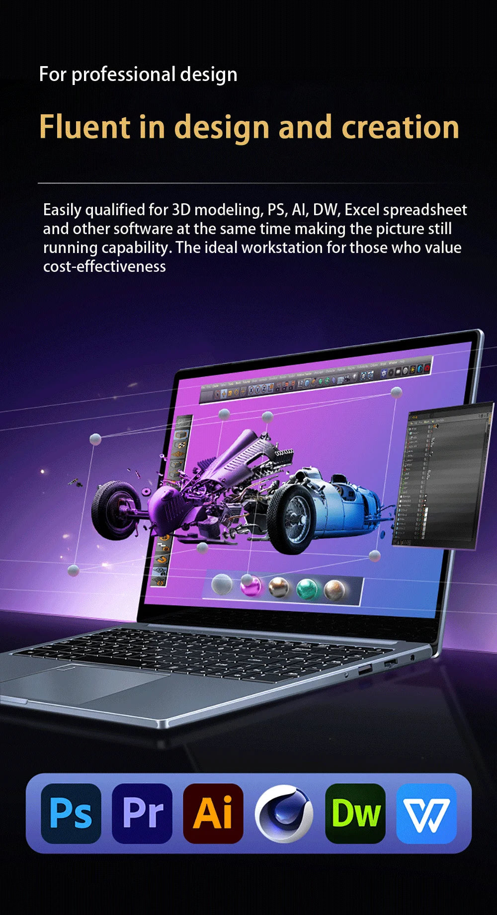 15.6 Inch Laptop Intel Core i9-12900H/i7-1255U Windows 11 Por 2*DDR4 64GB 2*M.2 2TB SSD Ultrabook Computer Fingerprint Unlock