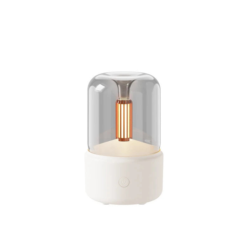 Mini Aroma Diffuser Home Portable USB Plug Air Humidifier Essential Oil Night Light Candlelight Sprayer for Gift Bedroom