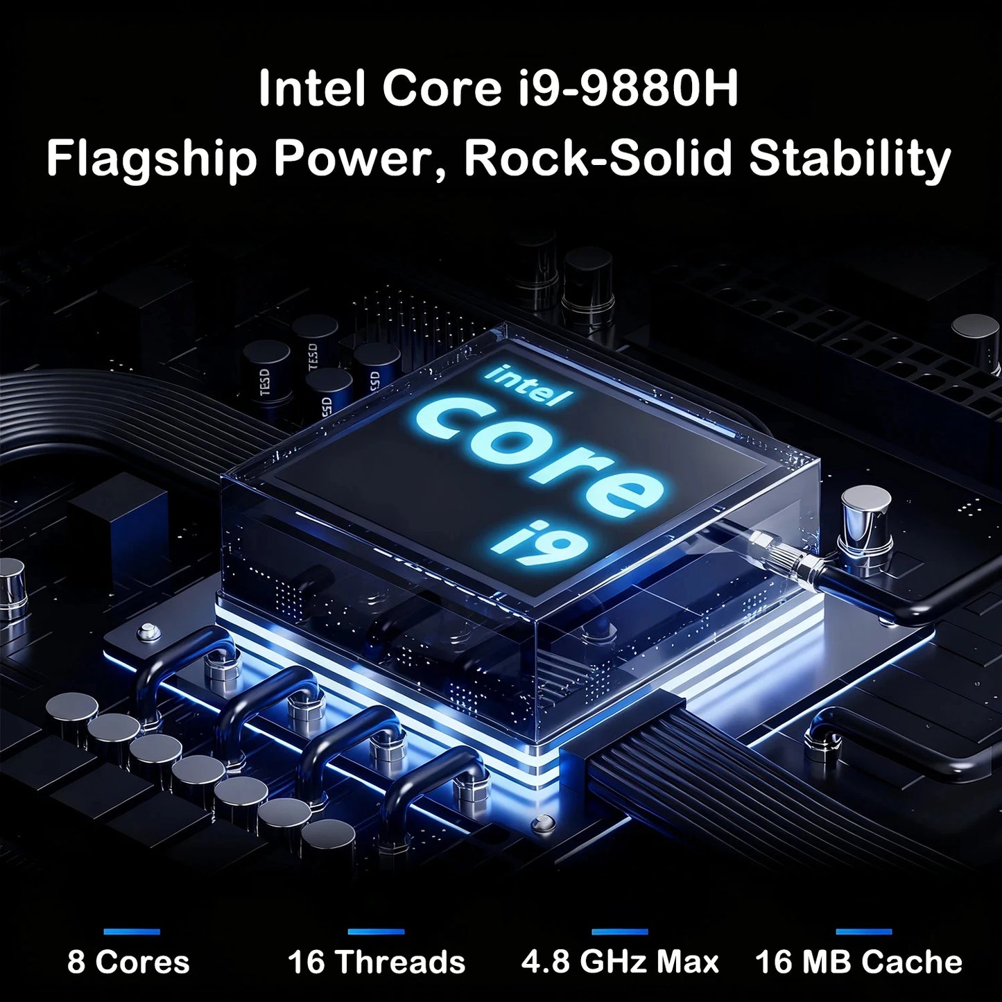 2026LENO 15.6 Inch Laptop Intel i9-9880H 32GB RAM 2TB SSD 1920*1080 FHD Display Windows 11 Gaming Office Study Portable Notebook