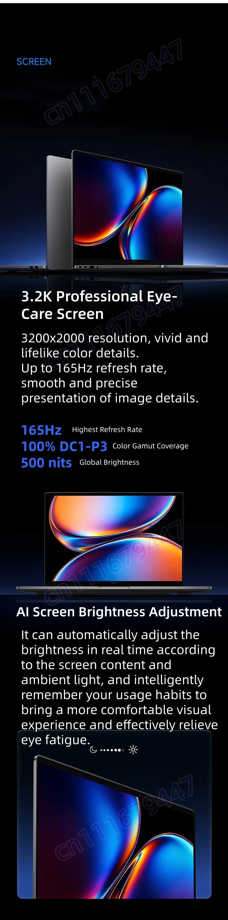 Xiaomi Laptop REDMI Book Pro 16 Ultra5-225H Ultra7-255H/32GB/1TB/3.1K/165Hz Grey