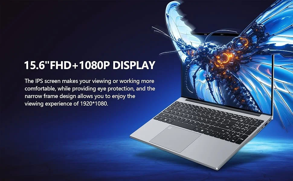 15.6 Inch 4K HD Gaming Laptop Intel Core i9 9900 Win11 16GB RAM 1TB SSD Ultra Slim Portable Office Business Notebook Computer