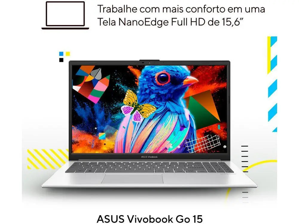 ASUS VivoBook Go 15 Notebook E1504GA-NJ447 Intel Core i3 4GB RAM 256GB SSD 15.6" Full HD Linux 90NB0ZT1-M00PS0