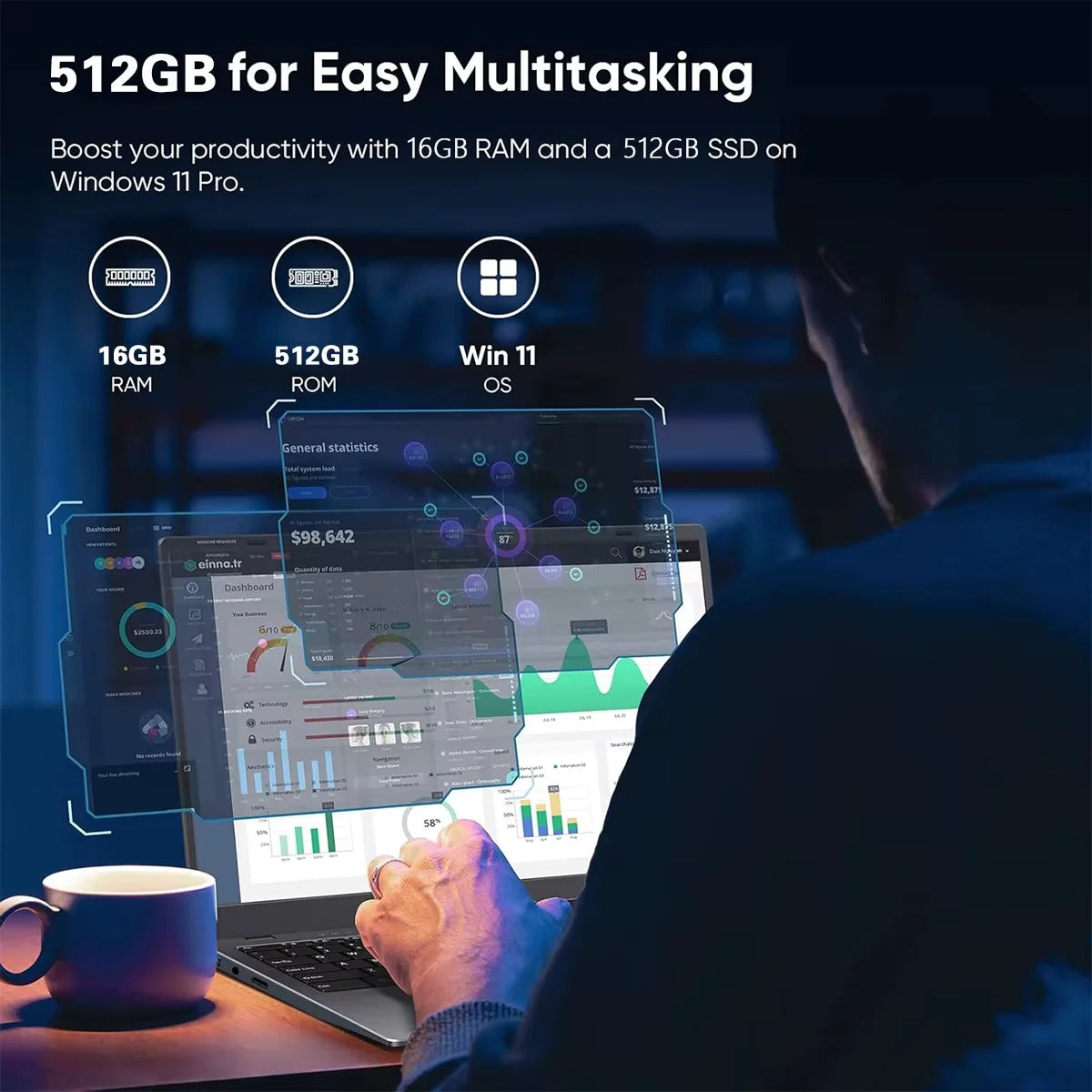 Windows 11 Pro Intel Core i9 10980HK 15.6 inch laptop16GB RAM 1TB 2TB SSD Gaming laptops Fingerprint Unlock Backlight Computer