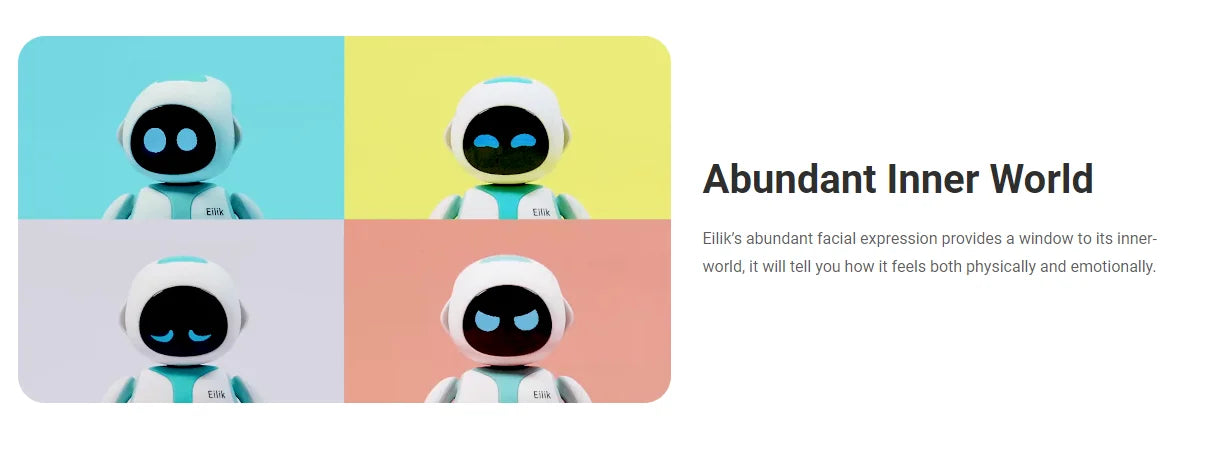 Eilik AI Smart Robot with Emotional Interaction Cute Blue/Pink Multiple Modes