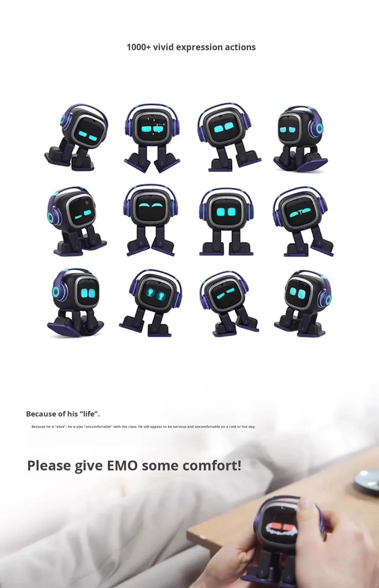 EMO AI Robot 2026, Voice & Facial Recognition, Emotional Communication Companion, Home Automation Educational Toy for All Ages