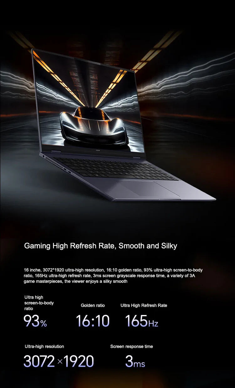 Honor Laptop MagicBook Pro 16 16-inch 2024 Intel Core Ultra5 16GB/24GB 1TB/2TB 165Hz 3K high-brush gaming screen laptop