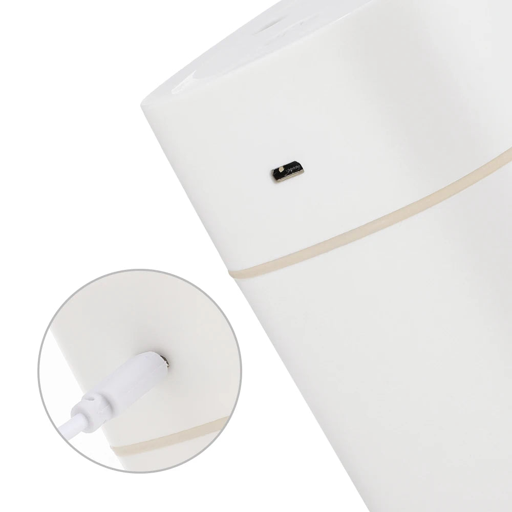 330/600ml Air Humidifier Double Spray Port Essential Oil Aromatherapy Diffuser Mute Atomizer Colorful Lights For Home Office Car
