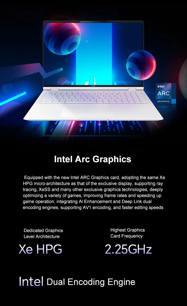 Honor Laptop MagicBook Pro 16 16-inch 2024 Intel Core Ultra5 16GB/24GB 1TB/2TB 165Hz 3K high-brush gaming screen laptop