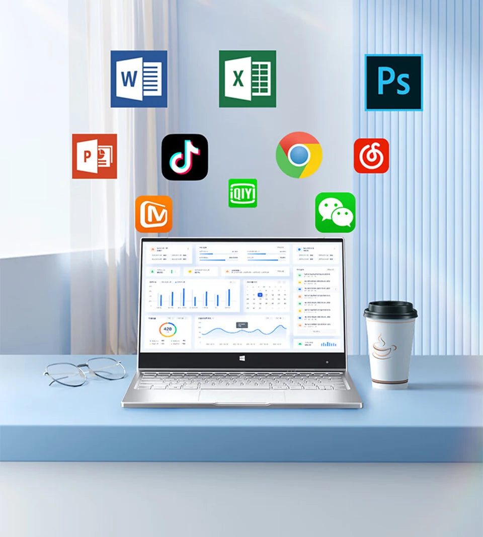2 in 1 Laptop Computer Touch Screen 11.6" Intel Core i7-8500Y 8GB 1TB 2TB SSD Windows 11 Office Portable PC 360° Flip Notebook