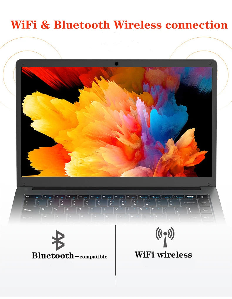 GMOLO 14 Inch Slim Laptop Notebook 6GB RAM M.2 SSD 64GB/128GB/256GB/512GB Cheap Windows 10 Computer