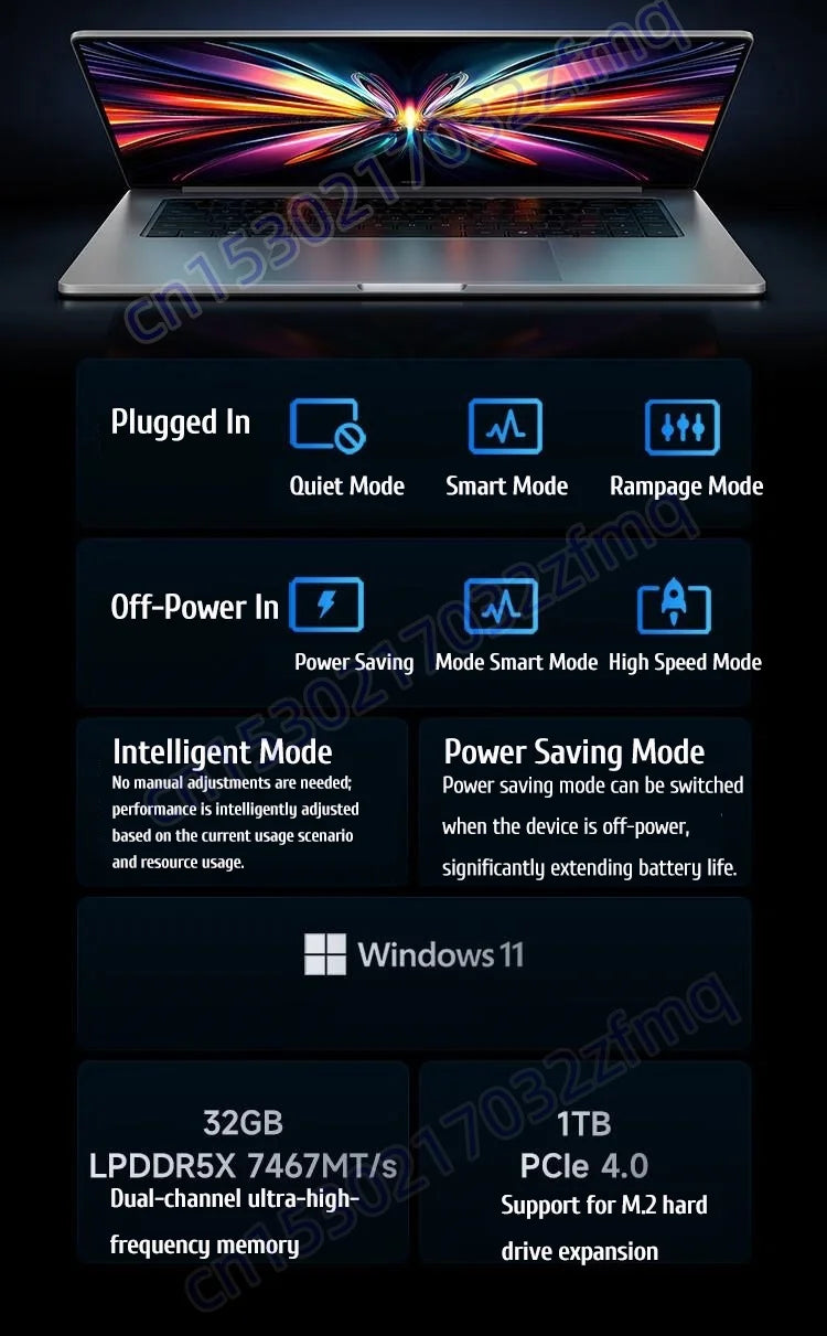 Xiaomi Laptop RedmiBook Pro 16 Core Ultra 5-125H ARC Graphics 16GB 1TB SSD 16-inch 2.5K 120Hz Screen Pc