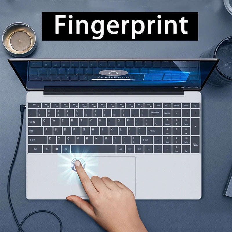 2026 Cheapest 15.6 inch Windows 11 Notebook Laptop 8GB/ 16GB RAM 1TB/512GB/256GB SSD Fingerprint Unlock Gaming Computer