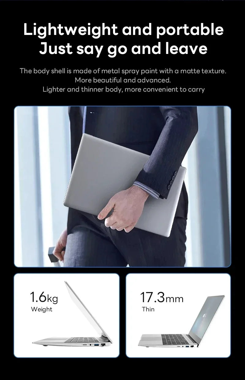 NEW Intel Core i9-10980HK laptop 16GB RAM 1/2TB SSD Portable laptops 14.1-inch Windows 11 Por Notebook computer Office Gaming