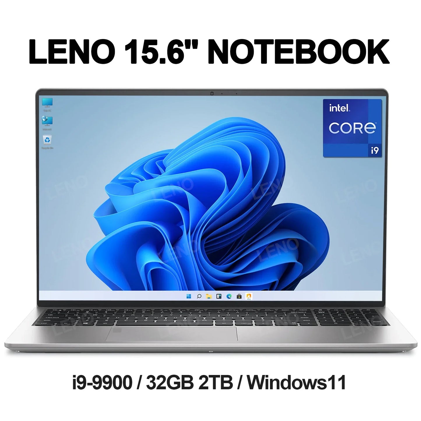 LENO HOT Ultra Slim 15.6" Laptop Win11 Intel Core i9 9900 32GB 1TB/2TB 1920*1080 HD Gamer Office PC