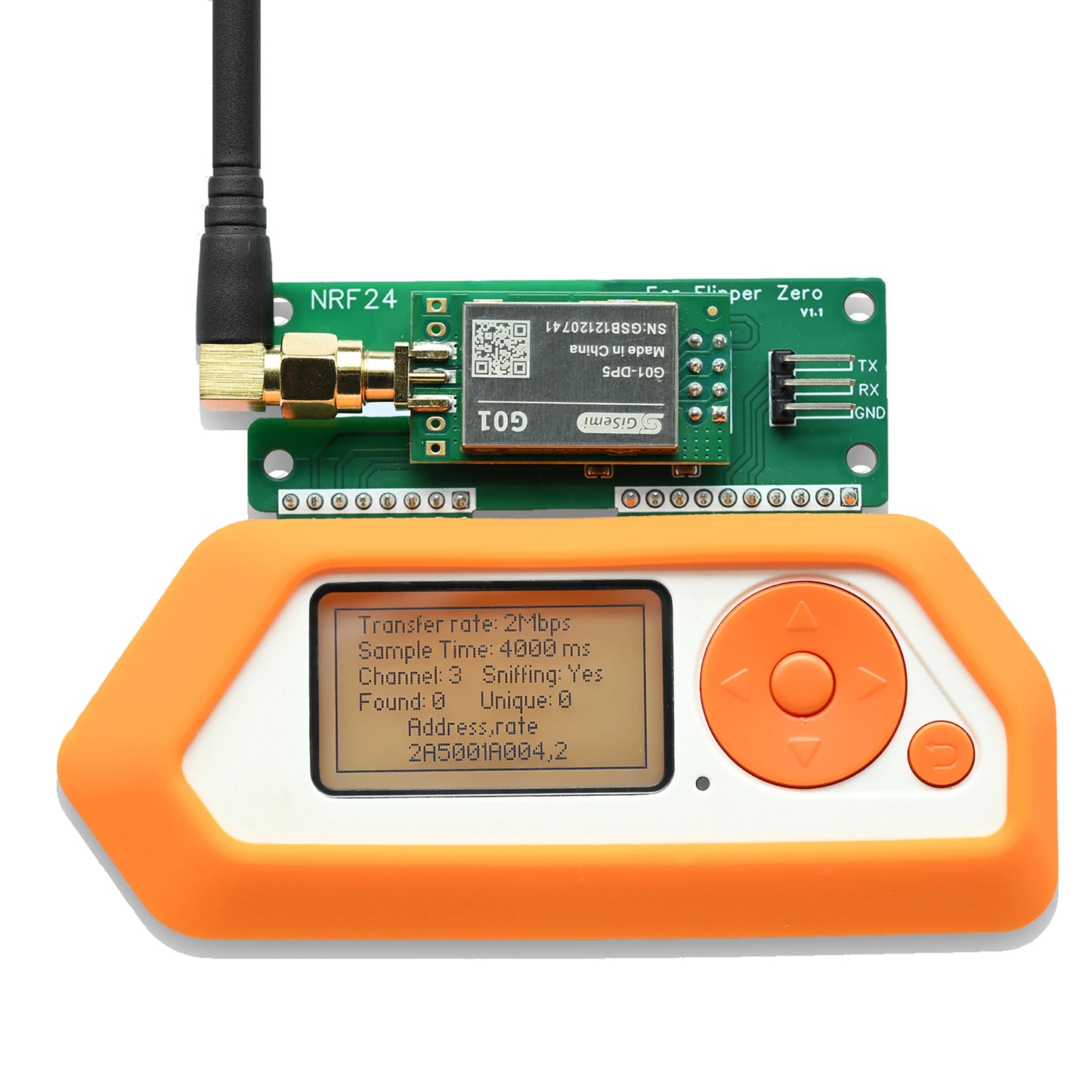Flipper Zero NRF24 Module, Wireless Sniffer and Mouse Jacker with NRF24 GPIO, Flipper Zero Accessories, Flipper Zero dev Board