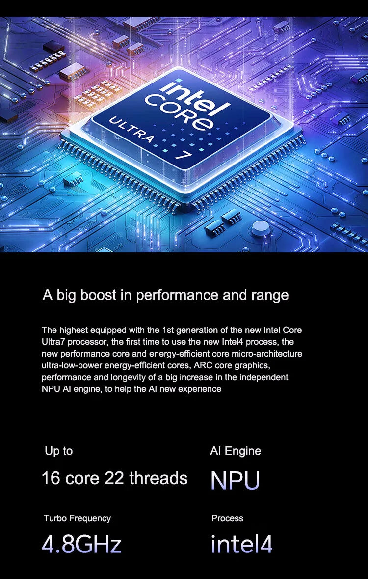 Honor Laptop MagicBook Pro 16 16-inch 2024 Intel Core Ultra5 16GB/24GB 1TB/2TB 165Hz 3K high-brush gaming screen laptop