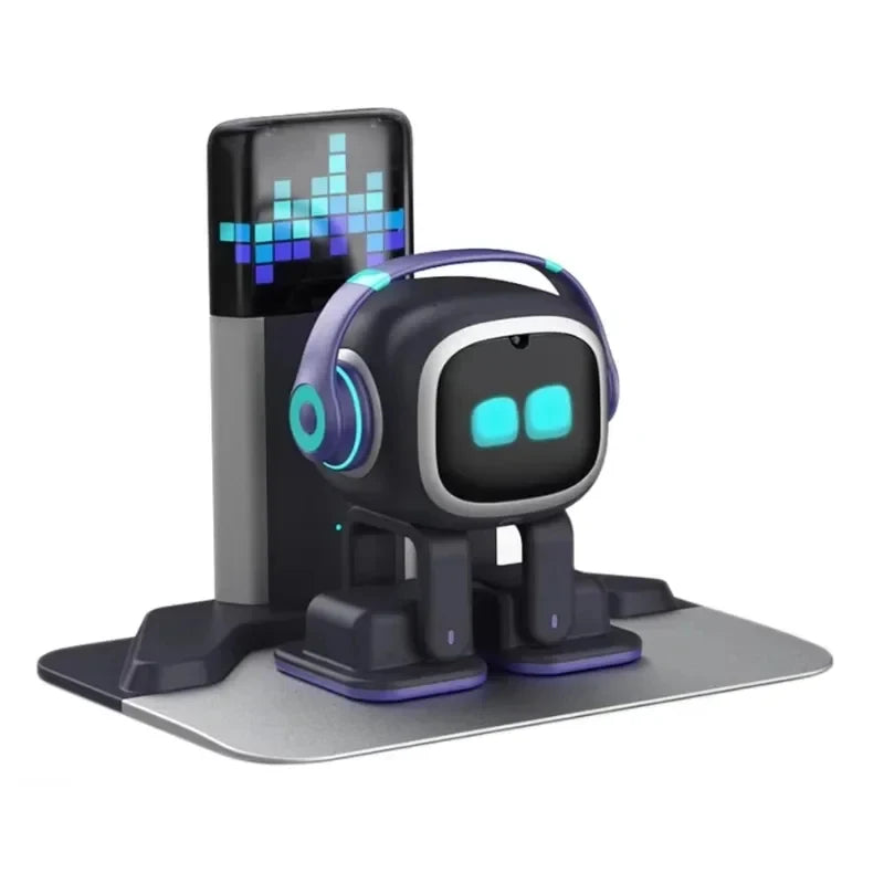 2026 Emo AI Desktop Robot Companion | Features voice interaction, facial recognition, music playback, and dancing capabilities