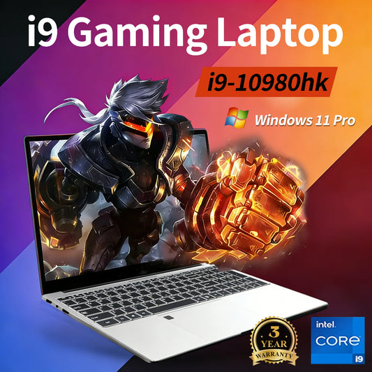 Windows 11 Pro Laptops  Intel Core i9-10980hk 16GB RAM 1TB SSD 15.6" Office Gamer  Study notebook Computer PC