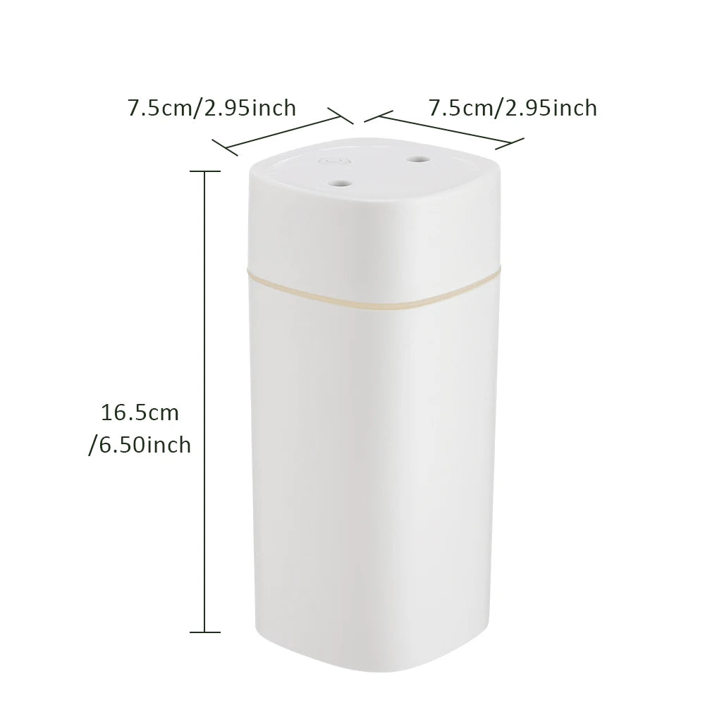 330/600ml Air Humidifier Double Spray Port Essential Oil Aromatherapy Diffuser Mute Atomizer Colorful Lights For Home Office Car