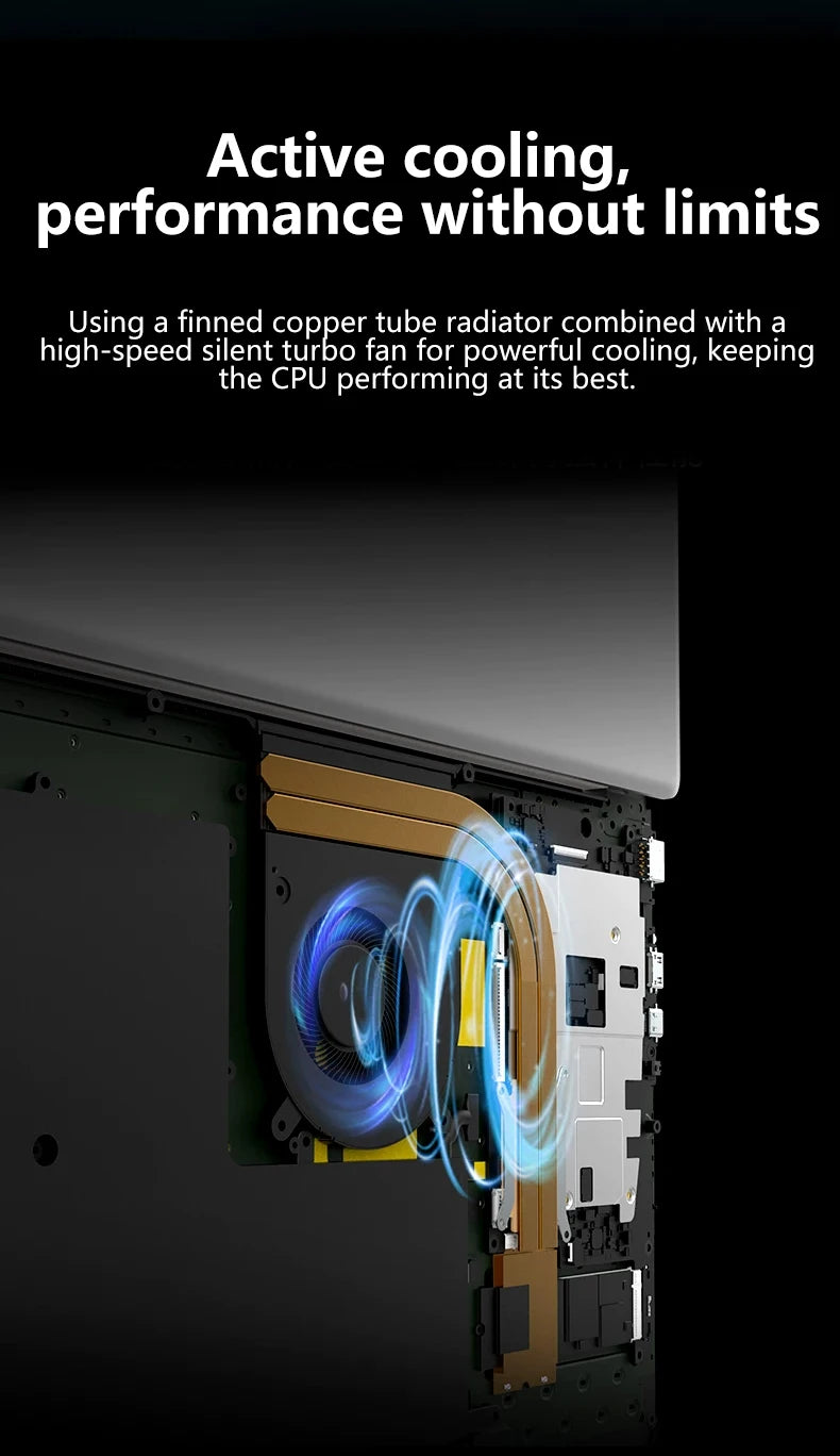 LENO 14.1"Ultra Slim Laptop Windows11 Intel 4405U 16GB 2TB SSD Gamer Notebook 1920*1080 Display Office Study Gaming Computer PC